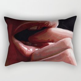 Lips Of Lust And Desire Rectangular Pillow