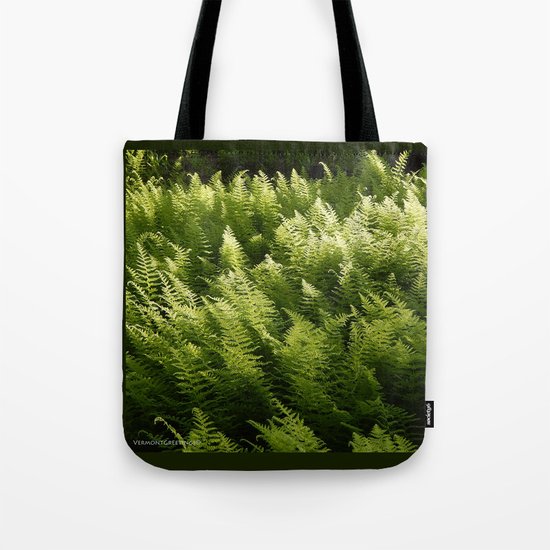 Light Magic in the Green Ferns Tote Bag