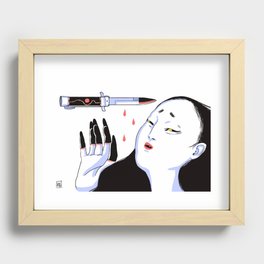 I'm a demon but a totally nice one ok? Recessed Framed Print