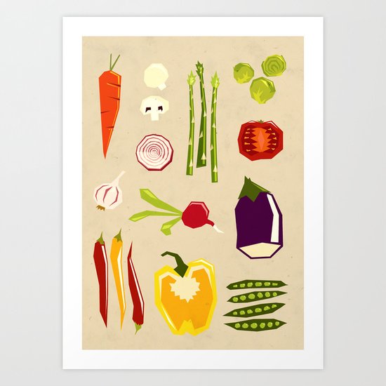 Vegetables Art Print