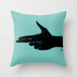 Turn Up Throw Pillow | Target, Tiffany, Aiming, Silhouette, Turn Up, Pointing, Color, Woman, Shoot, Gun 