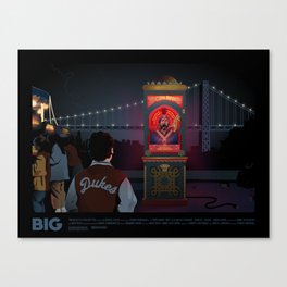 Big movie inspired Zoltar poster Canvas Print