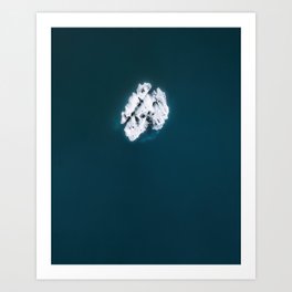 Minimalist Iceberg in Iceland – Landscape Photography Art Print