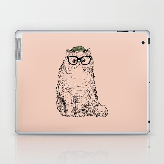 Hipster Persian Cat Laptop & iPad Skin