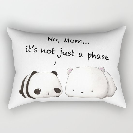 Emo Panda Rectangular Pillow