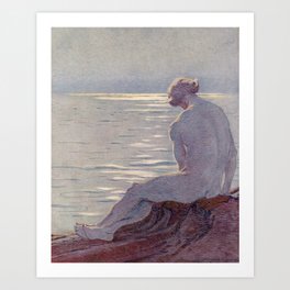"I musing late in the autumn day" (Margaret C. Cook, Leaves of Grass, 1913) Art Print