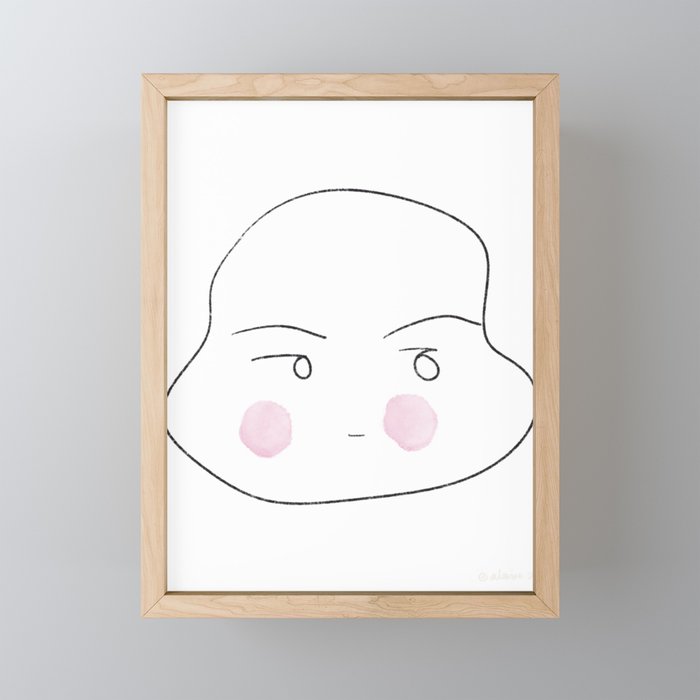 9  Cute baby illustration Valourine Original 240215 Framed Mini Art Print