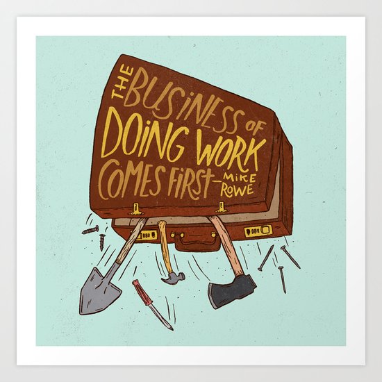 Mike Rowe Art Print