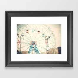 Wonder Wheel Framed Art Print