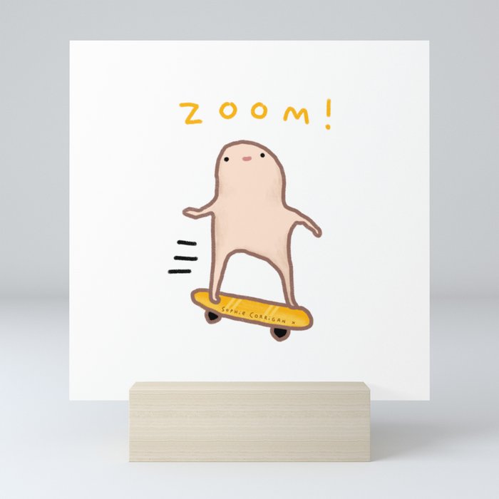 Honest Blob - Zoom! Mini Art Print
