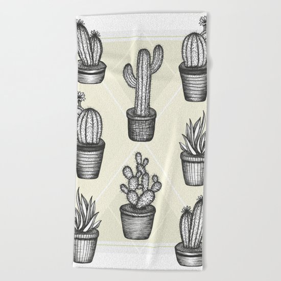 Prickly Friends Beach Towel