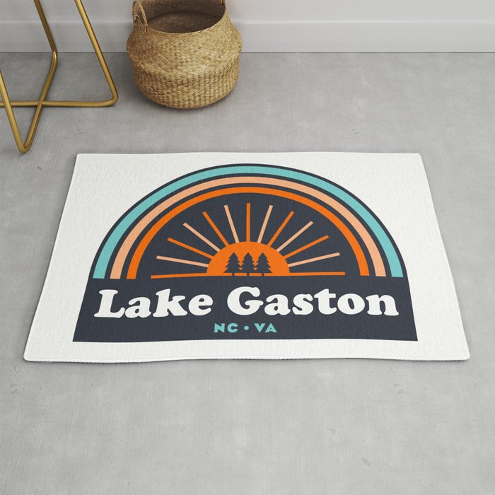 Lake Gaston North Carolina Virginia Rainbow Rug