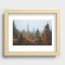 White Mountains National Forest Fall Fog Recessed Framed Print