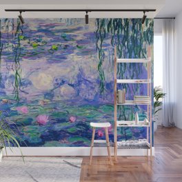 Blue Water Lilies  Wall Mural