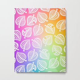 The Animals Who Cross Metal Print | Lesbian, Gamer, Digital, Gay, Graphicdesign, Love, Happy, Leaves, Lgbtq, Game 