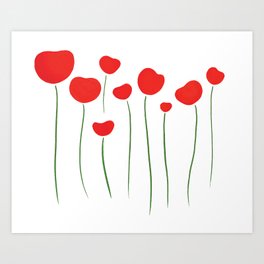 Red Poppies Art Print