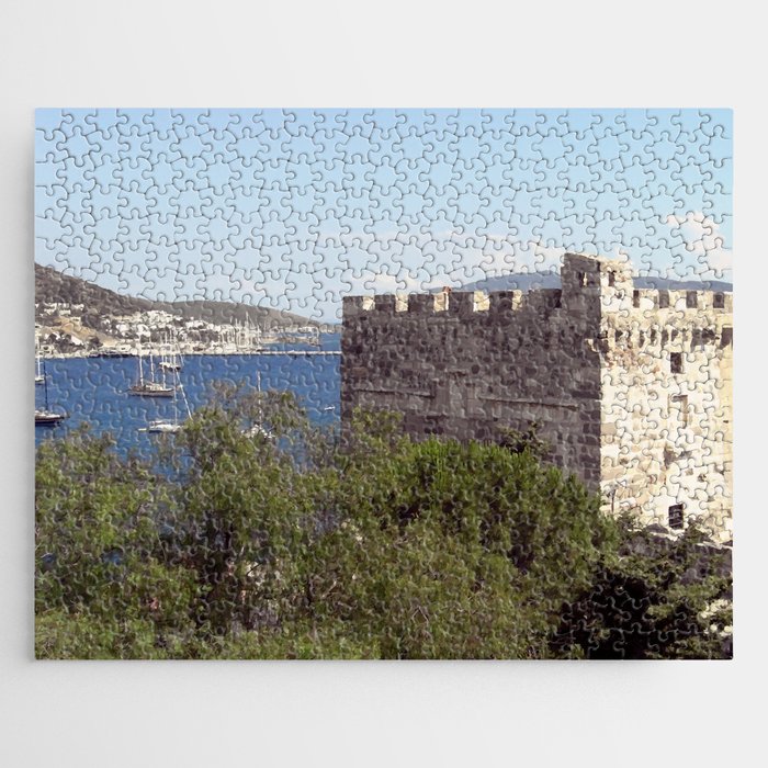 Bodrum Castle tower sea view Jigsaw Puzzle