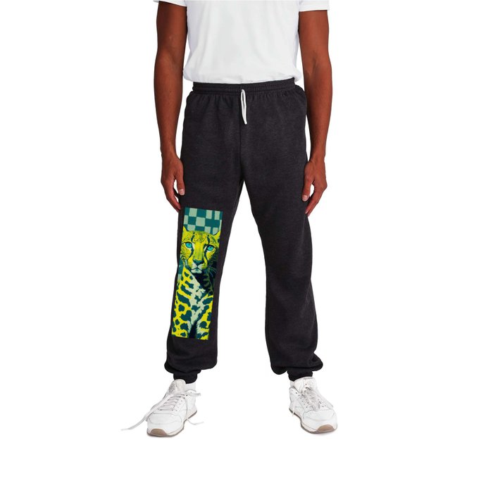 Cheetah Pop Art Design Sweatpants