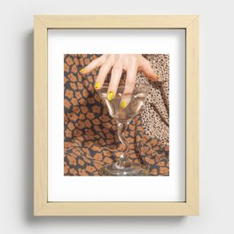 Olive Martini Mani Recessed Framed Print