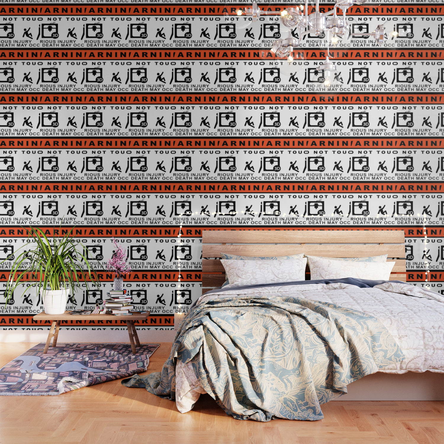 Warning Do Not Touch Wallpaper By M4k3rb0t Society6