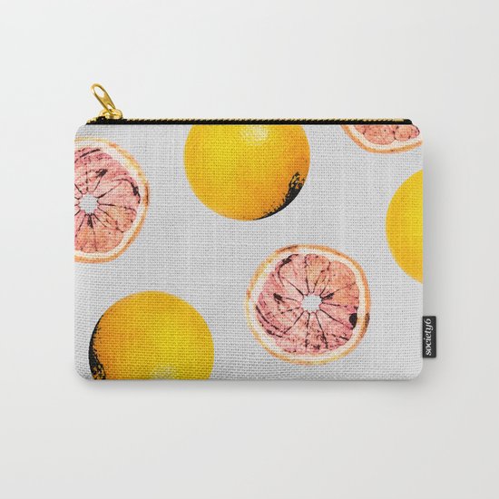 Grapefruit Pattern #society6 #decor #buyart Carry-All Pouch
