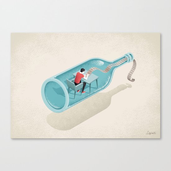 Writing Canvas Print