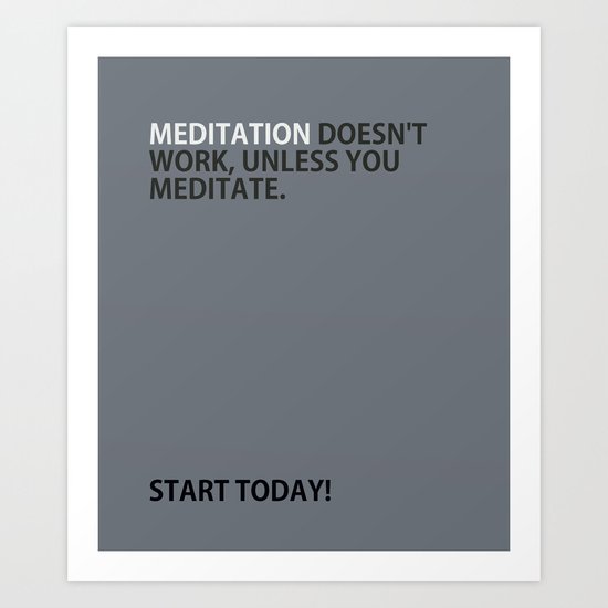 Mediation doesn't work Art Print
