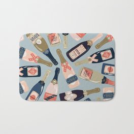 French Champagne Collection – Navy & Coral Bath Mat
