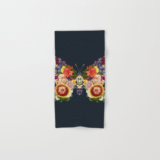 Spring Butterfly Floral Hand & Bath Towel