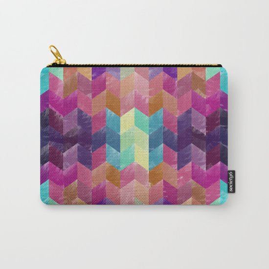 Crystal Geometric Background Carry-All Pouch