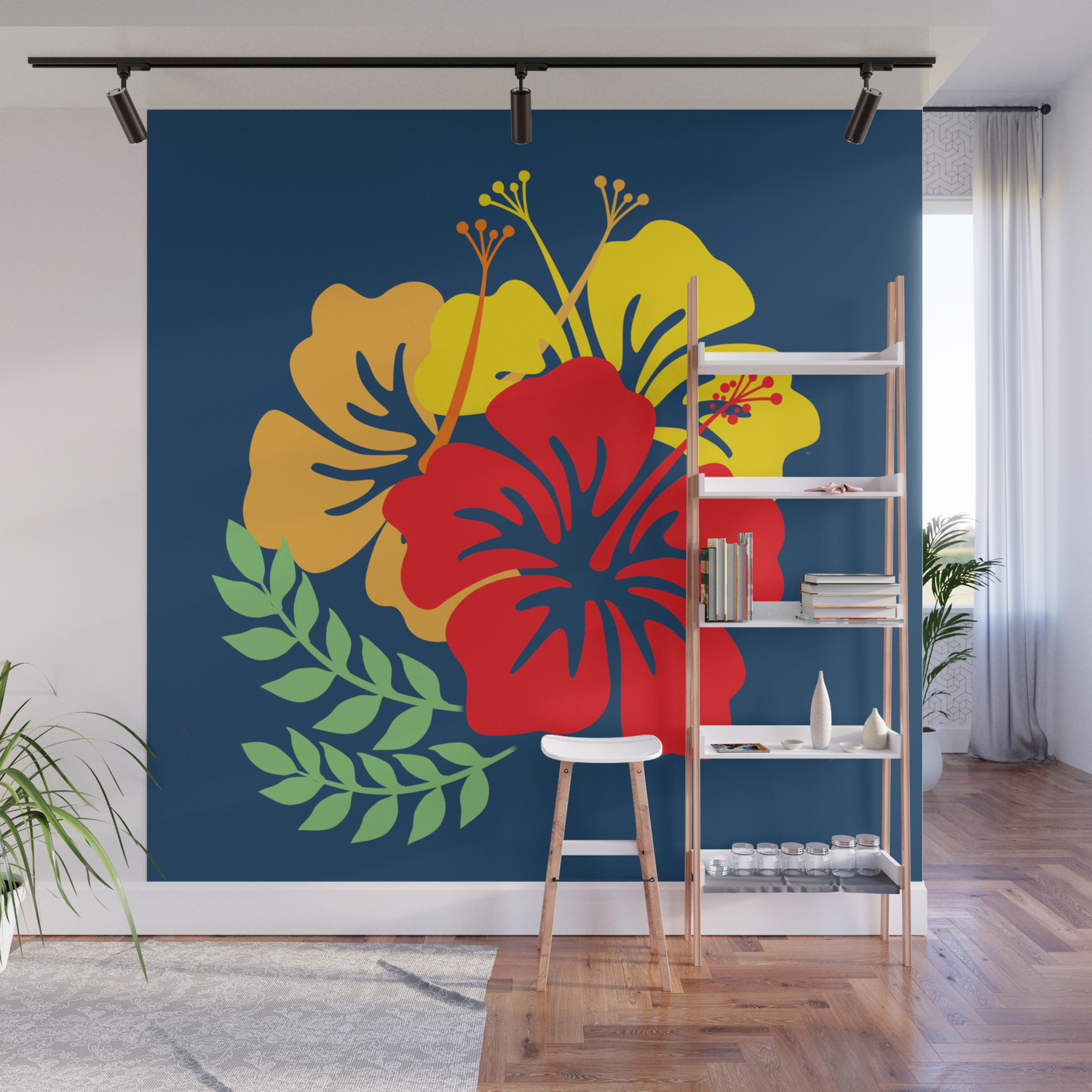Beach Sunset Hawaii Smashed Decal Graphic Wall Sticker Art Mural Exotic H640