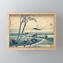 Ejiri in Suruga Province By Hokusai  Framed Mini Art Print