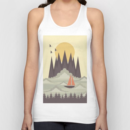 Over the Clouds Unisex Tank Top