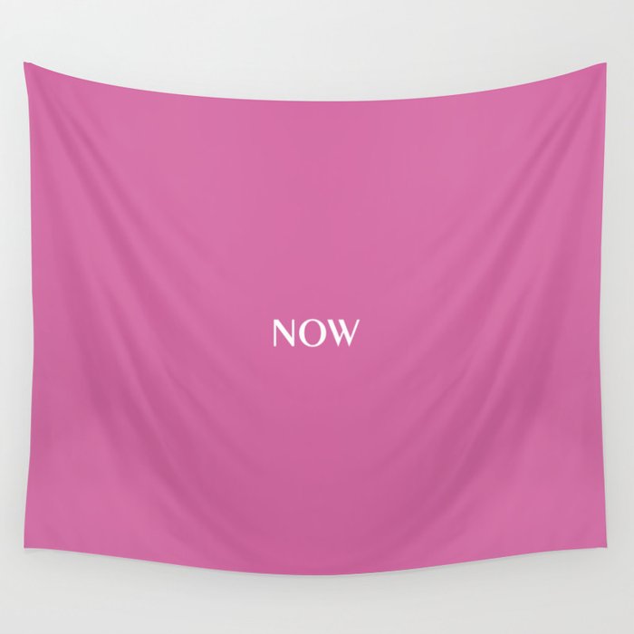 NOW Pholox Pink light pastel solid color simple minimal abstract illustration   Wall Tapestry