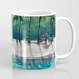Honeymoon Beach Palm Coffee Mug