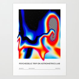 Psychedelic trip on astrometrics lab Art Print