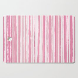 Pink Organic vertical lines and stripes pattern. Doodle digital illustration background. Cutting Board