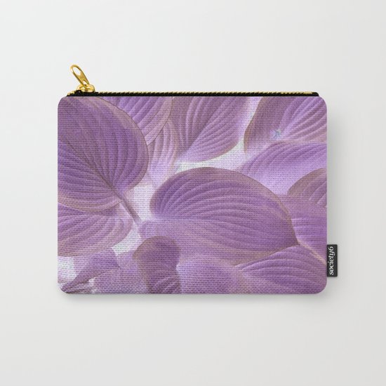 Flower | Flowers | Lavender Purple Glowing Hosta Carry-All Pouch