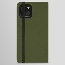 Solid Olive Green iPhone Wallet Case