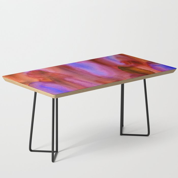 Abstract Watercolor: Lava Lamp (red/purple) Coffee Table