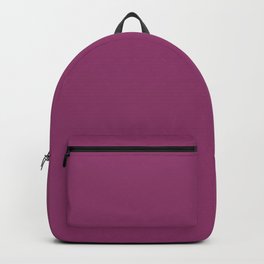 Baton Rouge deep magenta solid color modern abstract pattern  Backpack