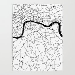 London Minimal Map Poster