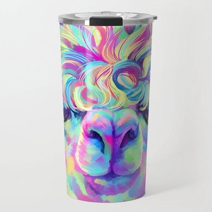 Graffiti Alpaca Travel Mug