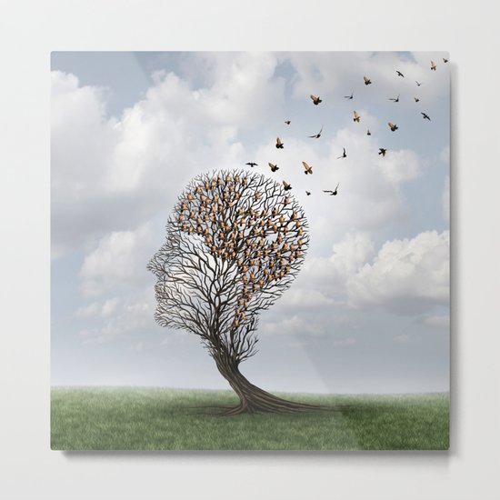 People Tree Metal Print