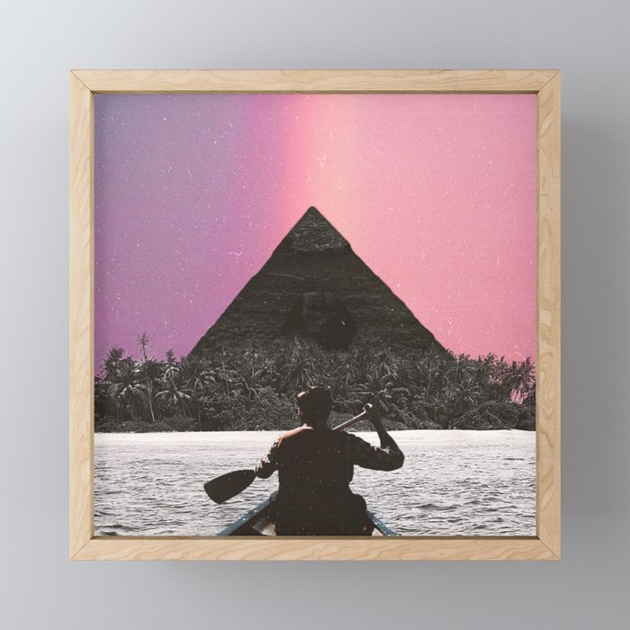 Island Pyramid Framed Mini Art Print