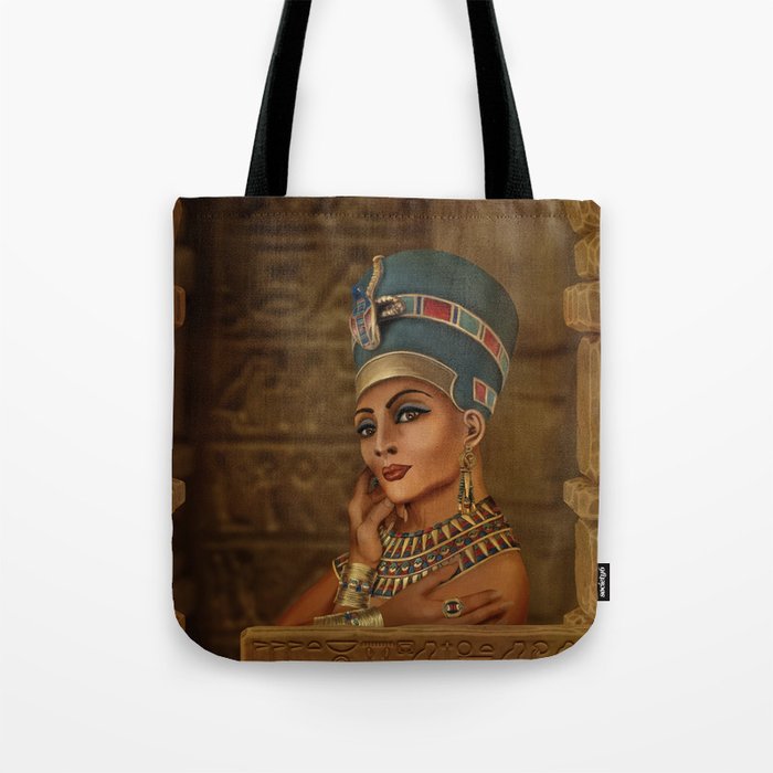 Nefertiti - Neferneferuaten the Egyptian Queen Tote Bag