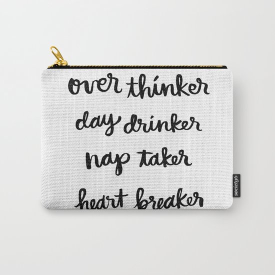 over thinker, day drinker Carry-All Pouch