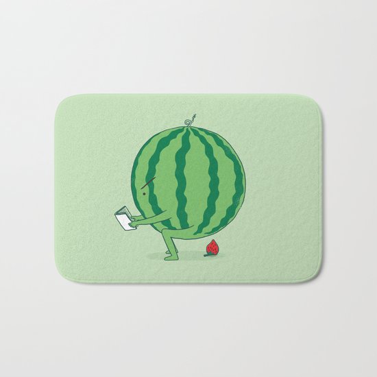 The Making of Strawberry Bath Mat