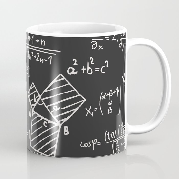 Math Chalkboard Pattern Coffee Mug