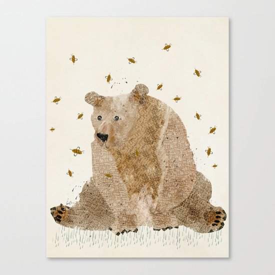bear grizzly Canvas Print
